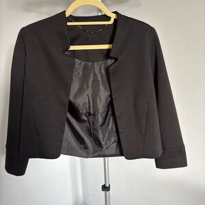 Topshop Black Cropped Blazer